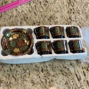 Vintage vibes, brand new Turkish coffee cups.